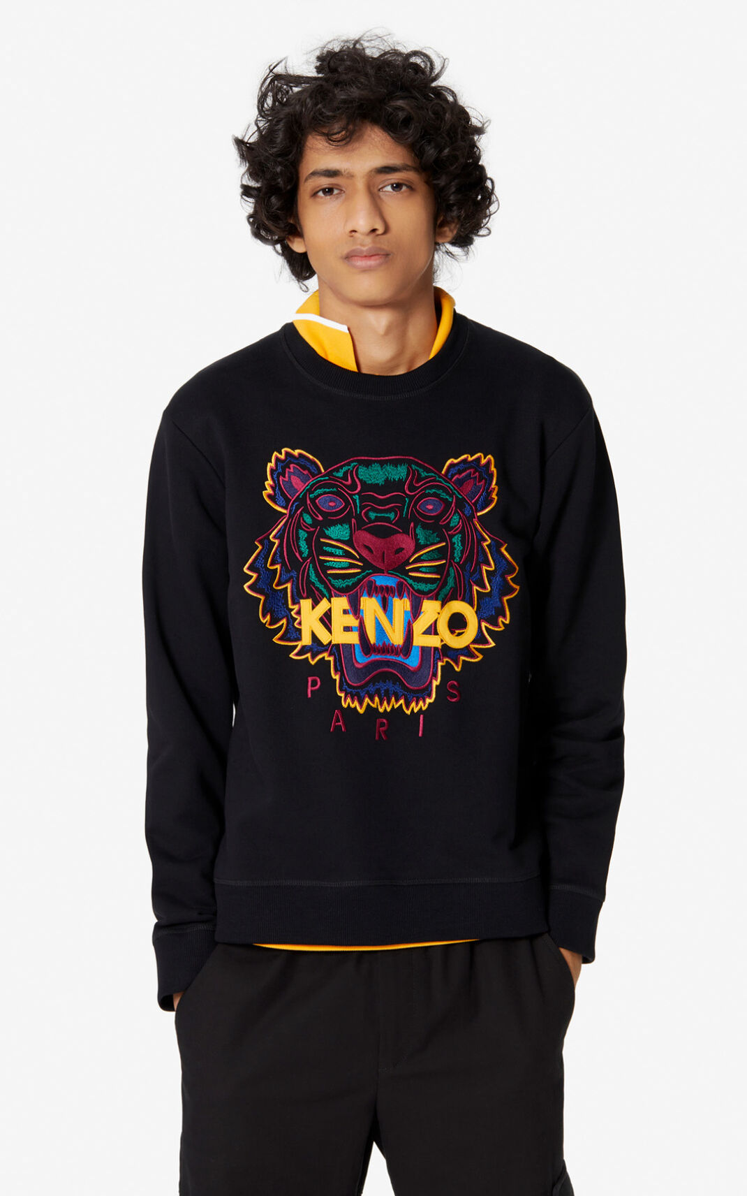 Sweatshirt Kenzo Tiger Masculino - Pretas | 342OKFAYI